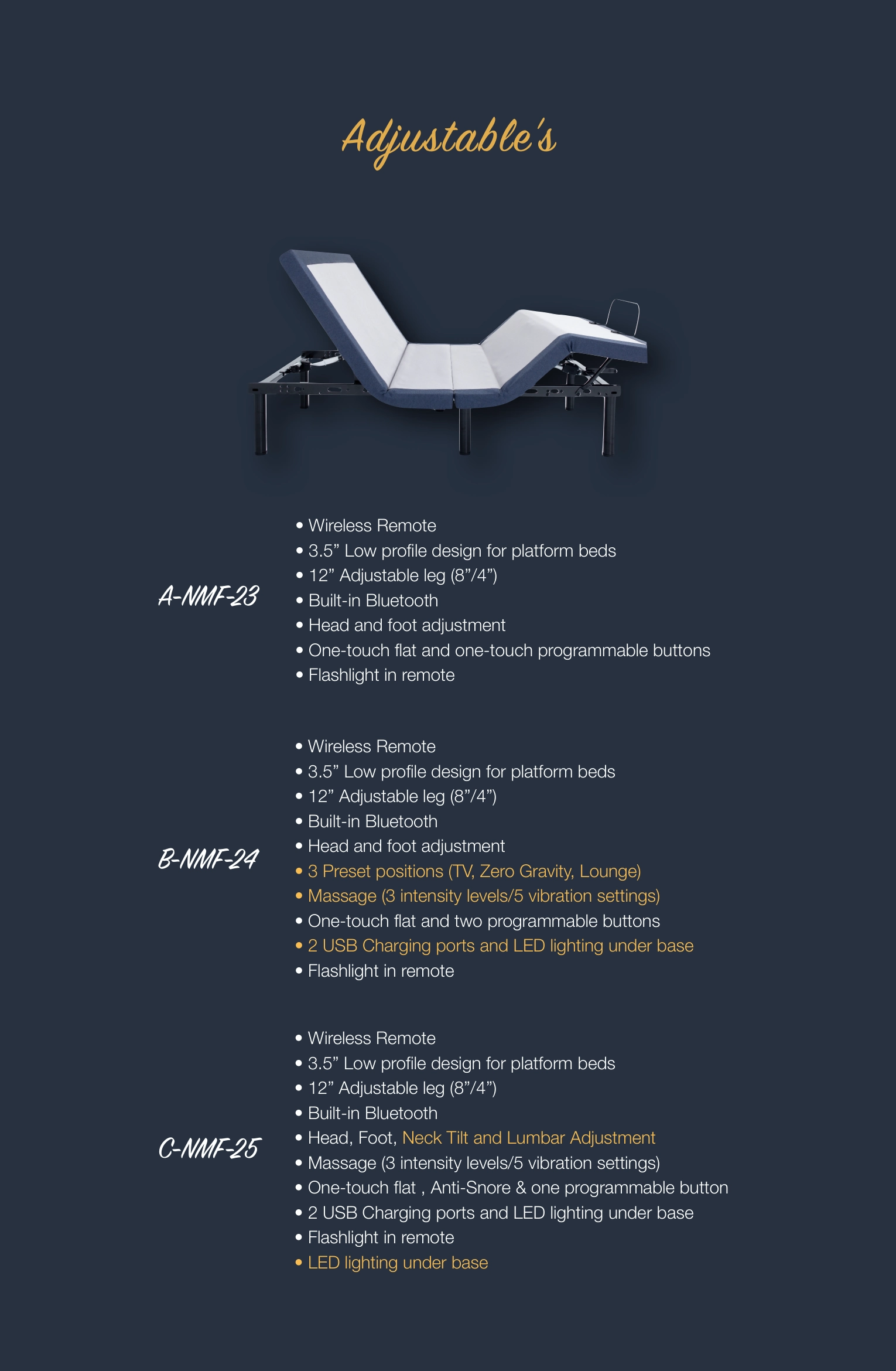 Adjustable Bases — exact approved mobile design, page 15 of 15