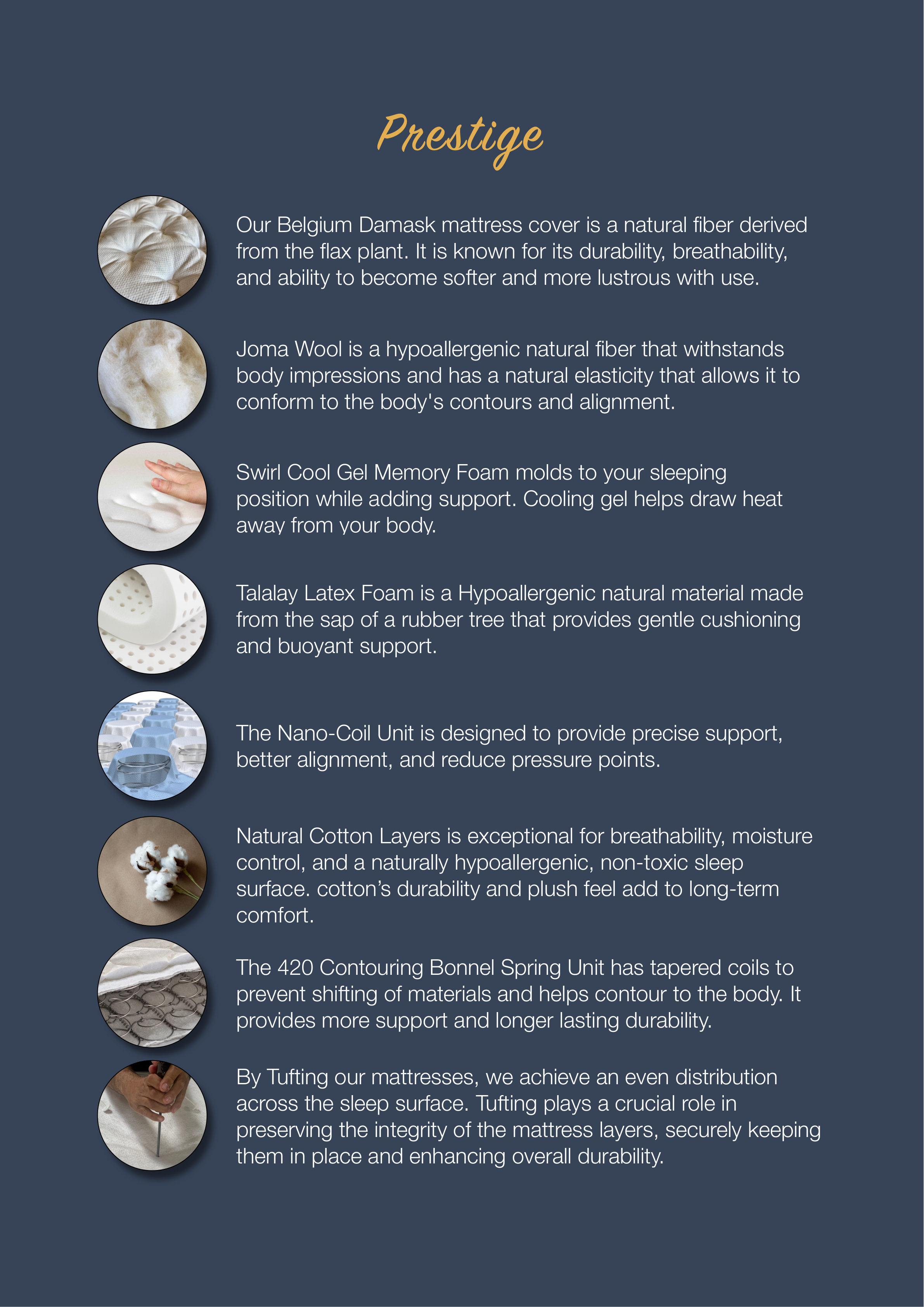Prestige page for Newport Mattress Factory